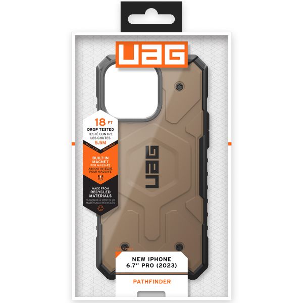 UAG Coque Pathfinder MagSafe iPhone 15 Pro Max - Dark Earth