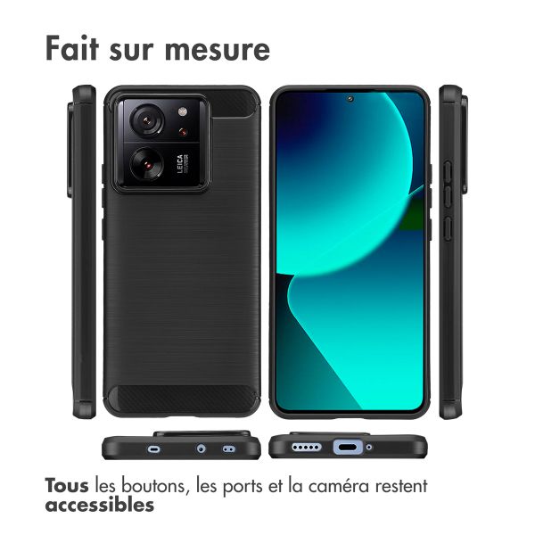 imoshion Coque Brushed Xiaomi 13T / 13T Pro - Noir