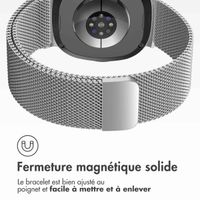 imoshion Bracelet magnétique milanais Samsung Galaxy Watch 8 (40/44mm) / Classic (46mm) - Argent
