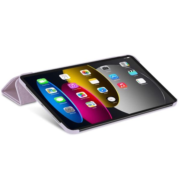 Decoded Textured Sillicon Slim Cover Apple iPad 11 (2025) 11 pouces A16 / iPad 10 (2022) 10.9 pouces - Lavender