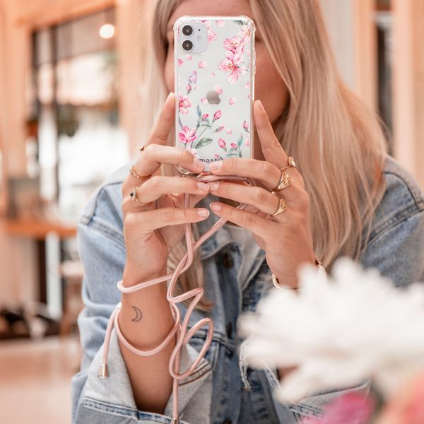 imoshion Coque Design avec cordon Apple iPhone Xr - Blossom Watercolor