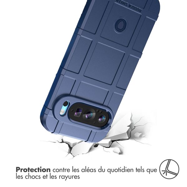 imoshion Coque Arrière  Rugged Shield Google Pixel 9 / 9 Pro - Bleu foncé