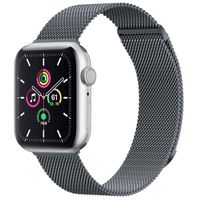 imoshion Bracelet magnétique milanais Apple Watch Series 1 - 9 / SE (38/40/41 mm) | Series 10 / 11 (42 mm) - Taille M - Gris foncé