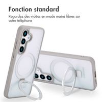 Accezz Coque Ring Stand avec MagSafe Samsung Galaxy S25 Plus - Grey