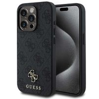 Guess Coque 4G Metal Logo MagSafe Apple iPhone 15 Pro - Noir