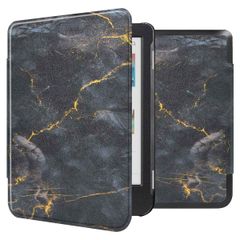 imoshion Design Slim Hard Sleepcover Kobo Clara Colour / Kobo Clara BW - Black Marble