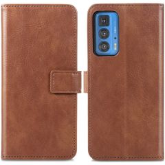 imoshion Étui de téléphone portefeuille Luxe Motorola Moto Edge 20 Pro - Marron