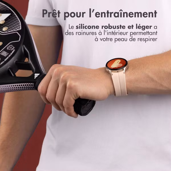 imoshion Bracelet en silicone Samsung Galaxy Watch 7 (40 & 44mm) / Watch 6 (Classic) / 5 40mm & 44mm / 5 Pro / Watch 4 (Classic) / Watch FE - Rose