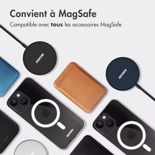 Accezz Coque Clear avec MagSafe pour l'Apple iPhone 13 Pro Max - Transparent