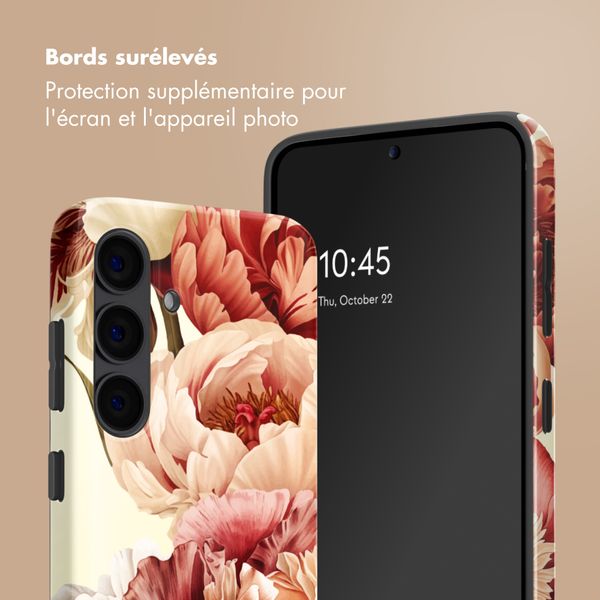 Selencia Coque arrière Vivid Samsung Galaxy S24 - Vintage Peony