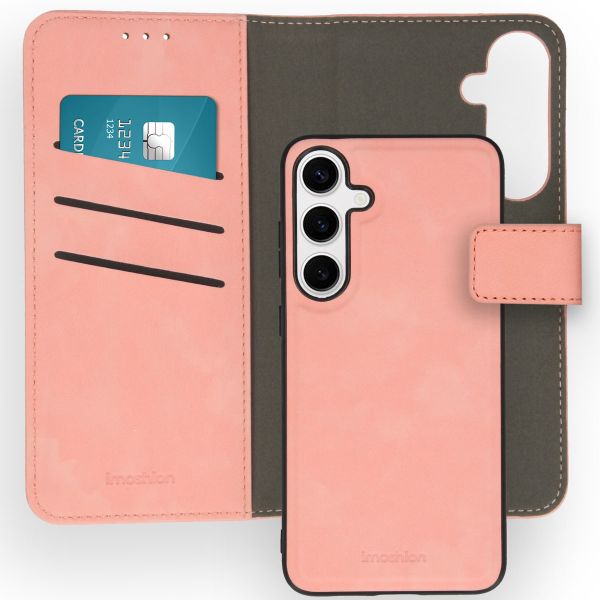 imoshion Etui de téléphone de type portefeuille de luxe 2-en-1 amovible Samsung Galaxy S24 Plus - Rose