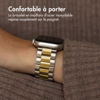 imoshion Bracelet en acier Apple Watch Series 1 á 11 / SE / Ultra (44/45/46/49 mm) - Argent / Dorée