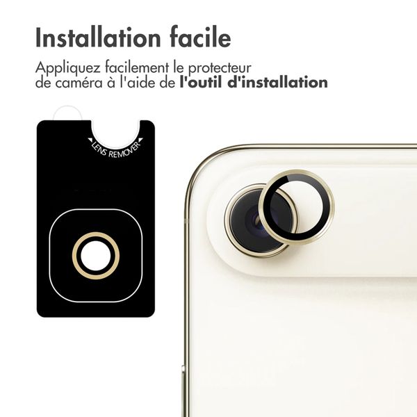 imoshion Protection d'objectif d'appareil photo (pack de 2) Apple iPhone Air - Or Clair