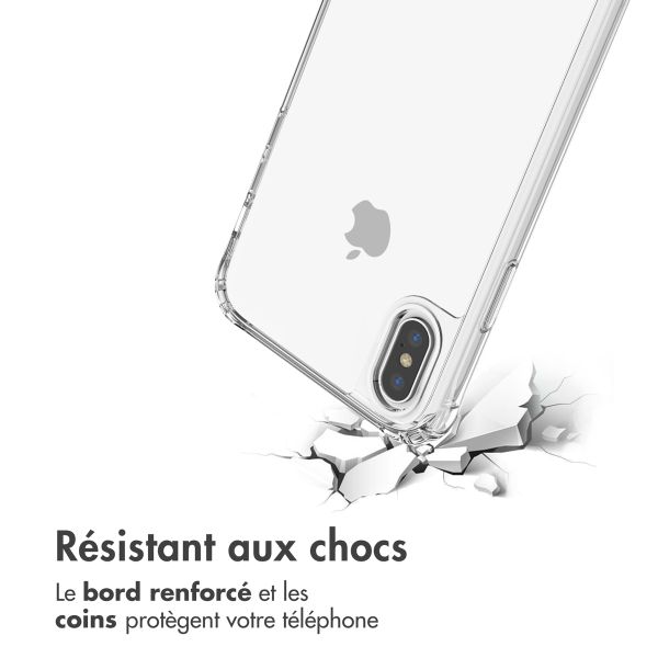imoshion Coque avec dragonne + bracelet Apple iPhone X / Xs - Perles Cœurs