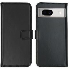 Selencia Étui portefeuille en cuir véritable Google Pixel 8a - Noir