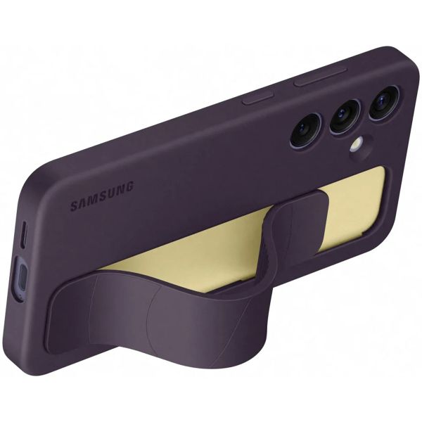 Samsung Coque arrière originale Standing Grip Galaxy S24 - Dark Violet