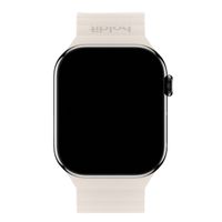 Holdit Bracelet en silicone magnétique Apple Watch Series 1 - 11 / SE / Ultra (44/45/46/49 mm) - Light Beige / Beige