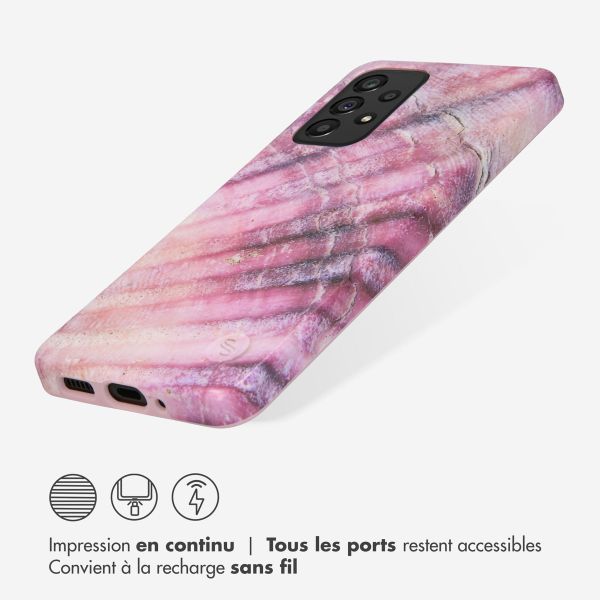 Selencia Aurora Coque Fashion Samsung Galaxy A33 - Ocean Shell Purple