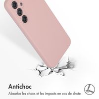 Accezz Coque Liquid Silicone Samsung Galaxy A55 - Rose