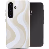 Selencia Coque arrière Vivid Samsung Galaxy S25 - Desert Waves Beige