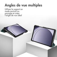 imoshion Coque tablette Trifold Samsung Galaxy Tab A11 / A9 8.7 pouces - Vert foncé
