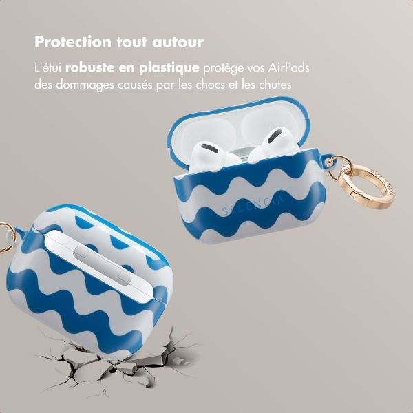 Selencia Coque Vivid Apple AirPods Pro - Wave Vibes Classic Blue