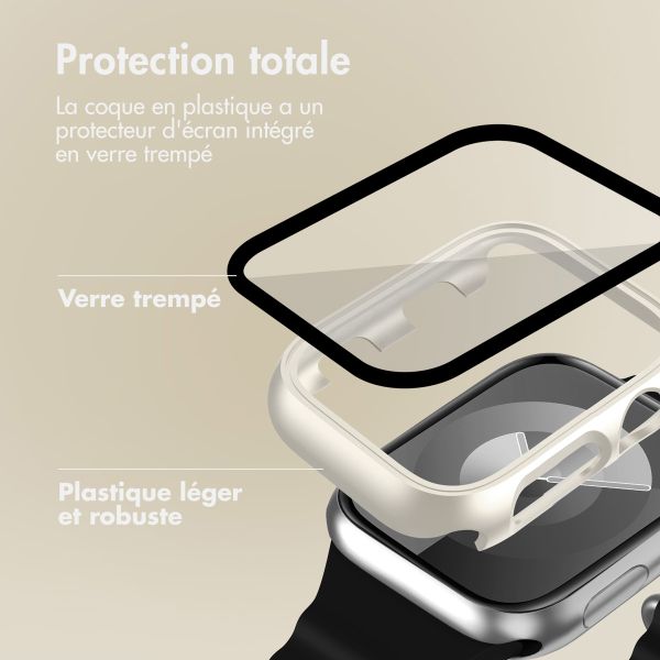 imoshion Coque rigide à couverture complète Apple Watch 1 / 2 / 3 - 38 mm - Lumière stellaire
