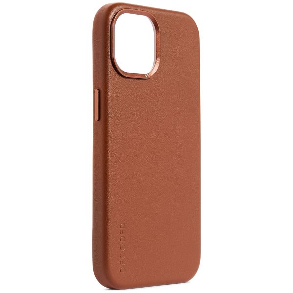 Decoded Coque en cuir MagSafe iPhone 15 - Tan