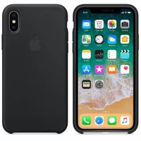 Apple Coque en silicone Apple iPhone X - Noir