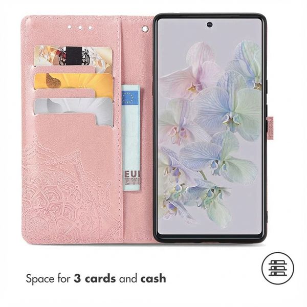 imoshion Etui de télephone Mandala Google Pixel 6a - Rose Doré