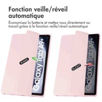 imoshion Coque tablette rigide Trifold Samsung Galaxy Tab A9 Plus - Rose