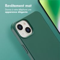 imoshion Coque arrière Color avec cordon amovible et MagSafe Apple iPhone 14 - Vert foncé