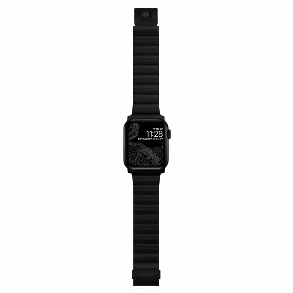 Nomad Bracelet à maillons en titane Apple Watch Series 1 t/m 11 / SE / Ultra (44/45/46/49 mm) - Noir
