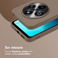 imoshion Coque Couleur Xiaomi Redmi 14C - Marron