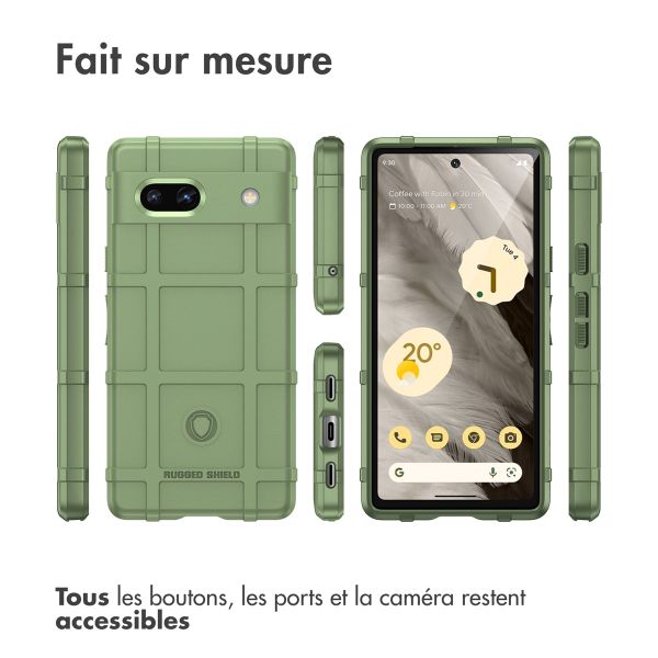 imoshion Coque Rugged Shield Google Pixel 7a - Vert foncé