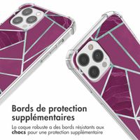 imoshion Coque Design avec cordon Apple iPhone 12 (Pro) - Bordeaux Graphic