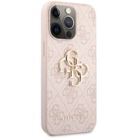 Guess Coque 4G Metal Logo Backcover Apple iPhone 13 Pro Max - Rose