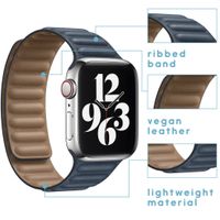 imoshion Bracelet en cuir vegan Apple Watch Series 1-10 / SE / Ultra (2) - 42/44/45/46/49 mm