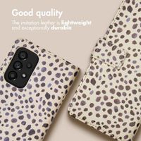 imoshion Étui de télephone portefeuille Design Samsung Galaxy A53 - Black And White Dots