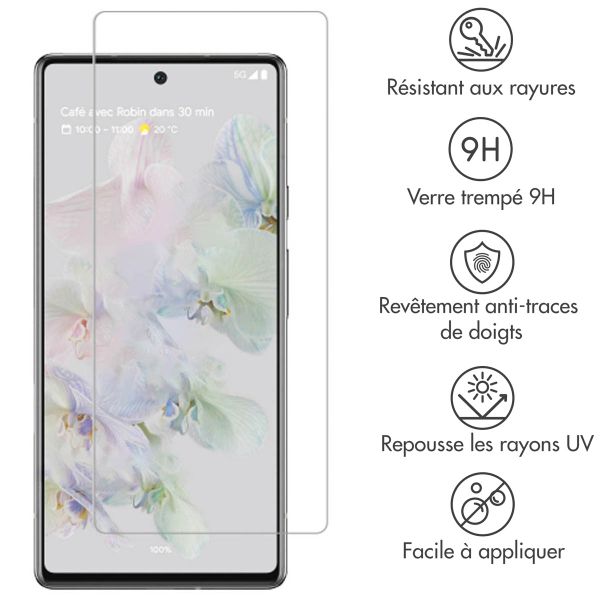 Accezz Protection d'écran en verre trempé Google Pixel 7