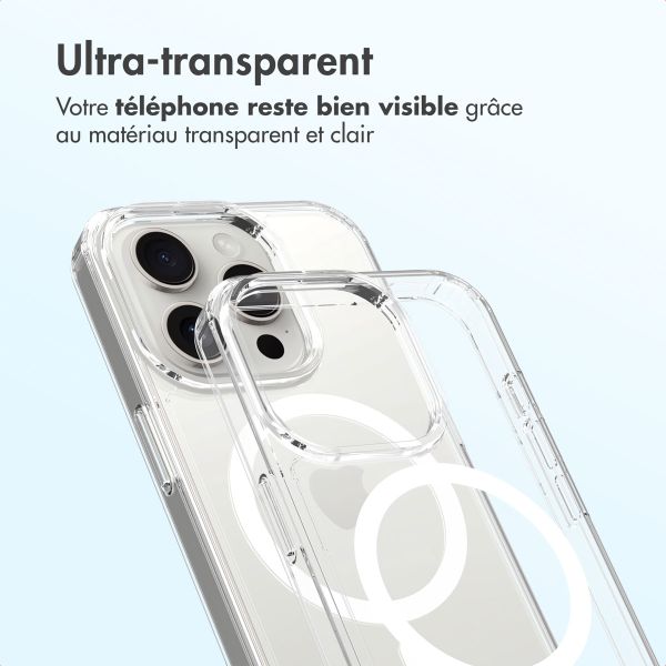 Accezz Coque arrière Xtreme Impact avec MagSafe Apple iPhone 15 Pro - Transparent