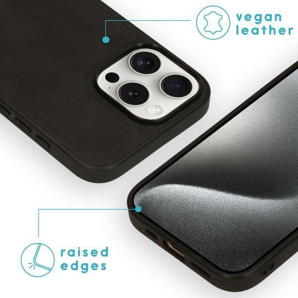 imoshion Etui de télephone luxe 2-en-1 amovible Apple iPhone 16 Pro Max - Noir