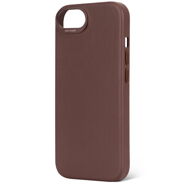 Decoded Coque en cuir Apple iPhone 16e - Chocolate Brown
