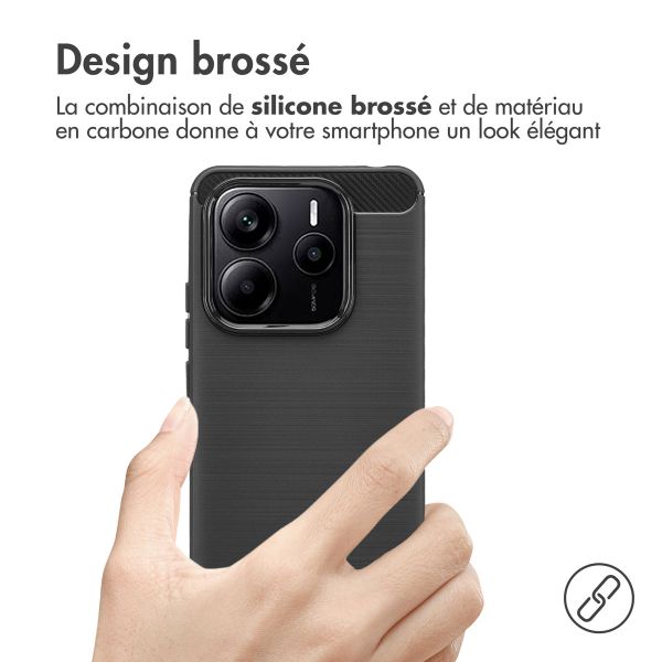 imoshion Coque Brushed Xiaomi Redmi Note 14 (5G) - Noir