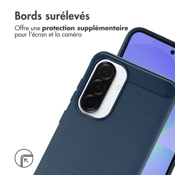 imoshion Coque Brushed Samsung Galaxy A37 (5G) - Bleu