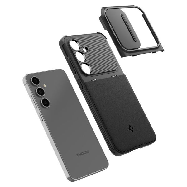 Spigen Coque Optik Armor Camera slider Samsung Galaxy S24 FE - Black