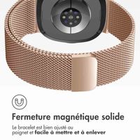 imoshion Bracelet magnétique milanais Samsung Galaxy Watch 8 (40/44mm) / Classic (46mm) - Rose Doré