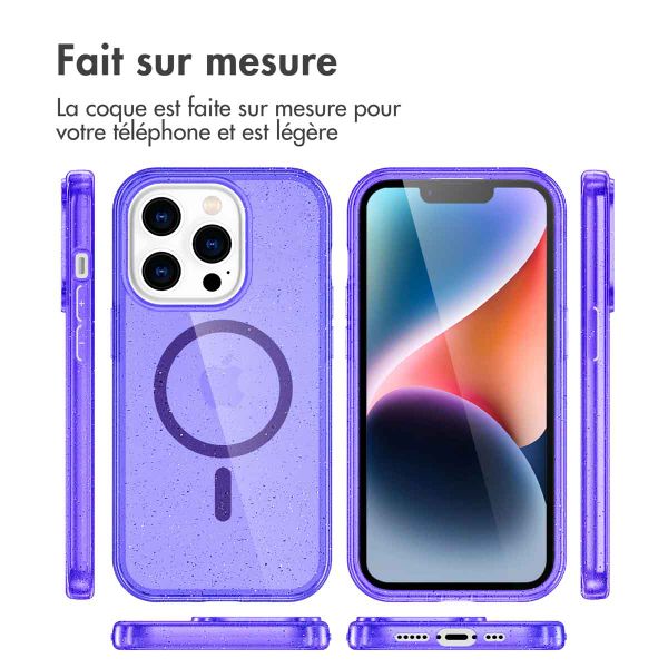 imoshion Coque Sparkle avec MagSafe iPhone 13 Pro - Violet