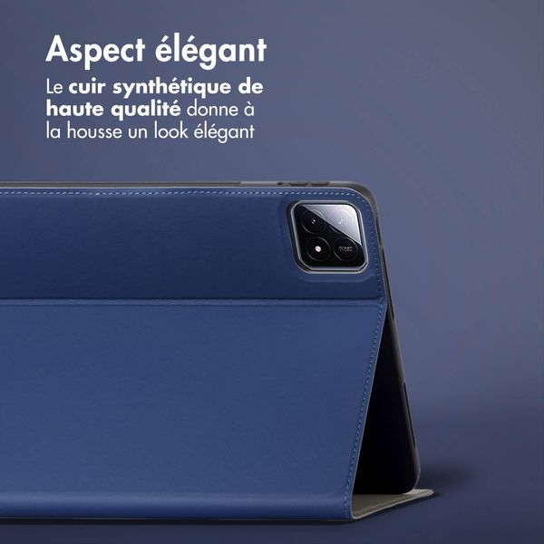 Accezz Housse Classic Tablet Stand Xiaomi Pad 6S Pro 12.4 - Bleu foncé