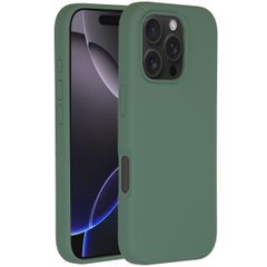 Accezz Coque Liquid Silicone avec MagSafe Apple iPhone 16 Pro - Vert foncé